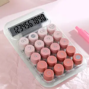 Circular Mechanical Desktop Calculator, 1 Count Battery Powered Calculator without Battery, Accounting Supplies for School Student Office