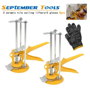 4pcs Labor-Saving Arm Lever Lifter, Multi-Functional Drywall Lift Tool with Grip Scraper for Wall Tile Locating, Door Panel Jacking