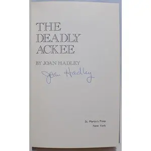 USED-The Deadly Ackee: A Theo Bloomer Mystery by Joan Hadley (Hardcover)