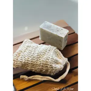 ORGANIC SOAP SAVER - natural soap saver bags made from agave leaves, zero waste, reusable, exfoliating bag