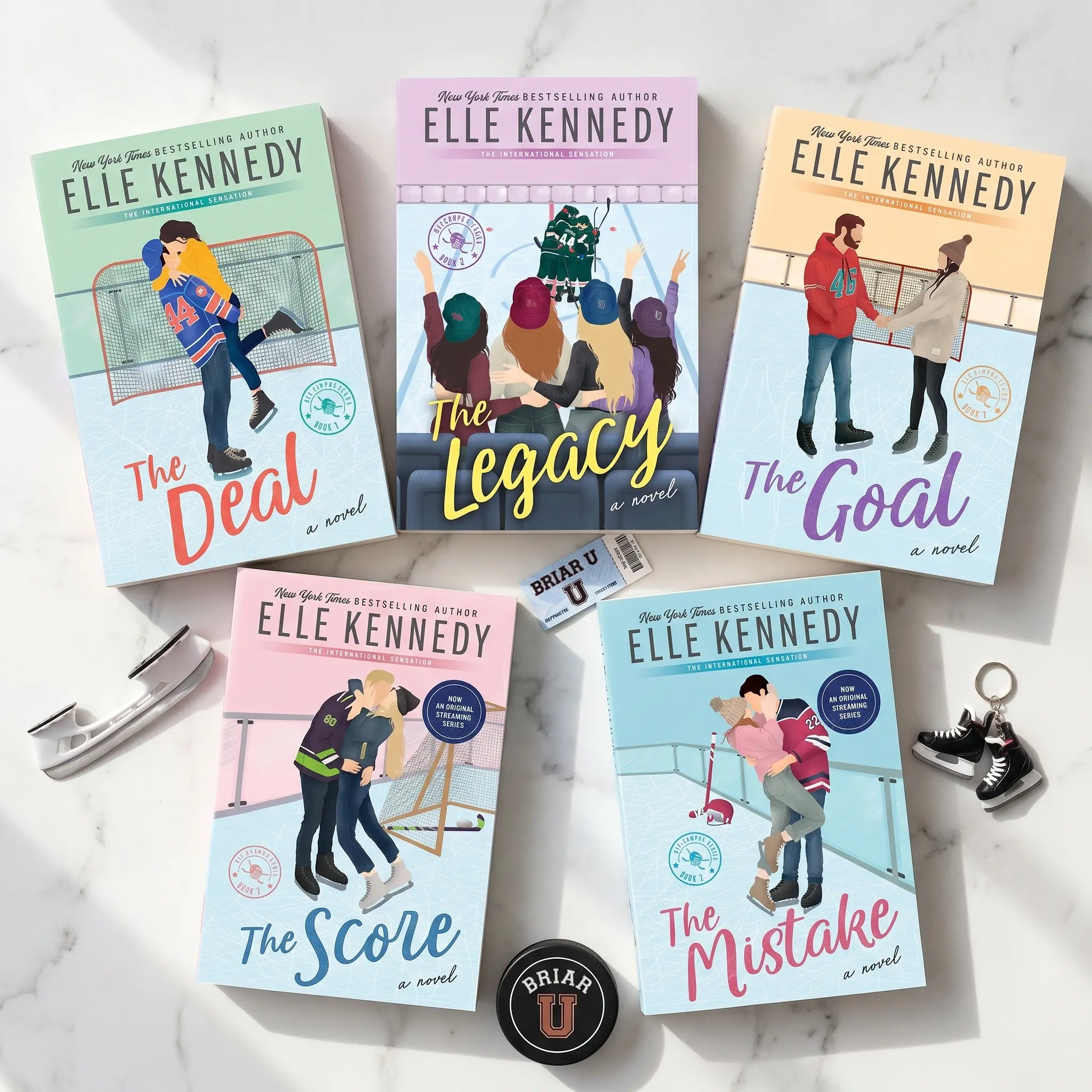 Off Campus Series by Elle Kennedy Book Collection Set, Contemporary Hockey Romance Paperback Novels