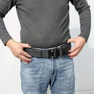 Outdoor 2-In-1 Tactical Belt - Durable Nylon, Adjustable Buckle, Molle System, Suitable for Survival, Hunting and Tactical Use, Tactical Equipment