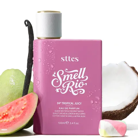 New Sttes Perfume 04# (Original Tropical Juicy) – Eau de Parfum for Women – Richer Scent, Longer Lasting – Guava Nectar, Vanilla, Cotton Candy – Perfumes & Fragrances (100ml / 3.4 fl oz),back to school,familyfun