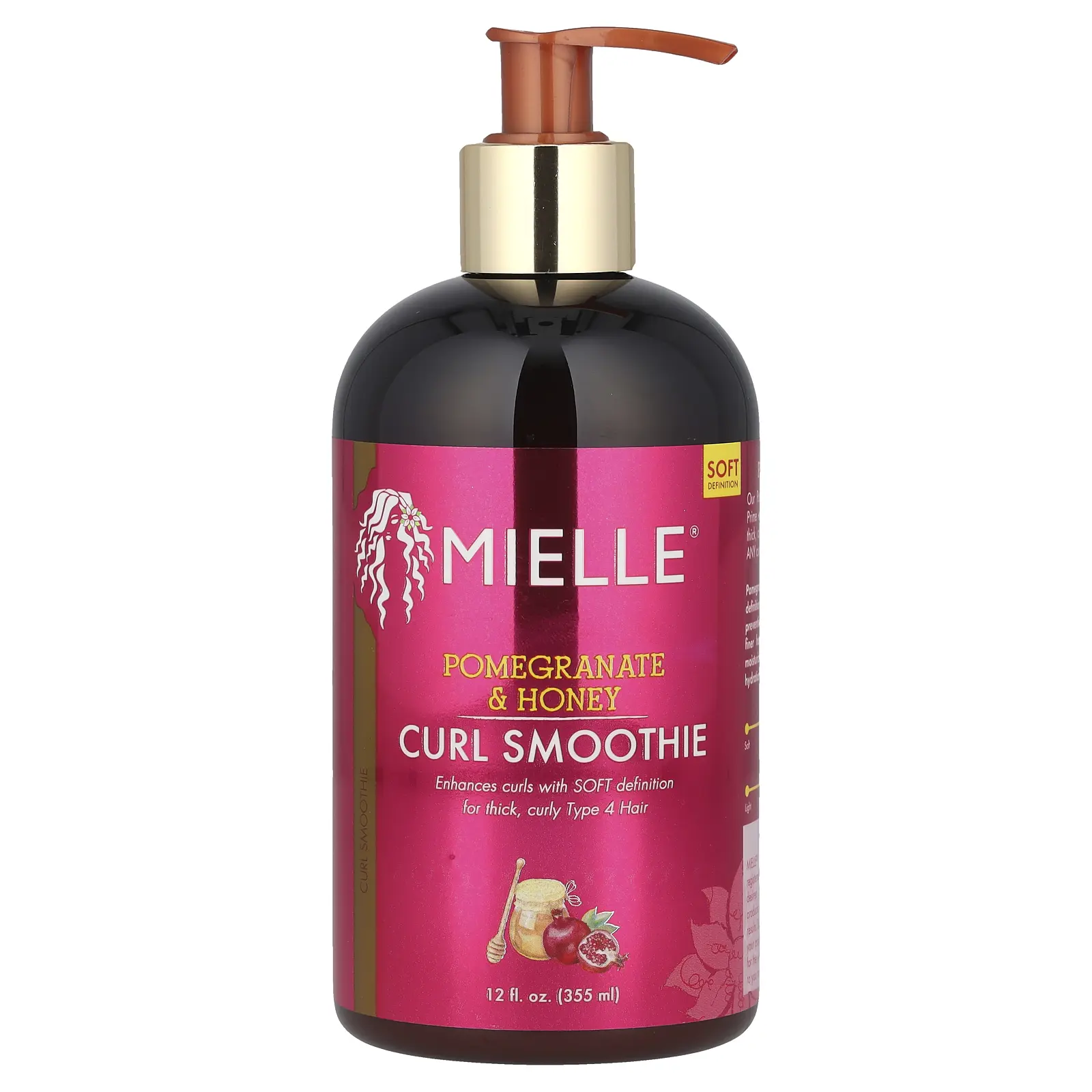 Mielle Curl Smoothie, Pomegranate & Honey, 12 fl oz (355 ml)