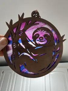 Sloth Suncatcher for Sunny Window