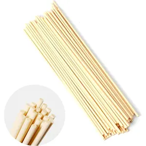 50pcs 9in/23cm×0.118in/3mm Fibre Reed Thick Oil Diffuser Sticks Fragrance Refill for Home Office Spa and Bedroom