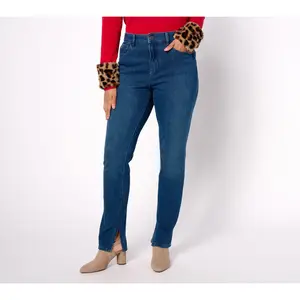 Belle by Kim Gravel Reg Flexibelle Kickity Split Straight Jean