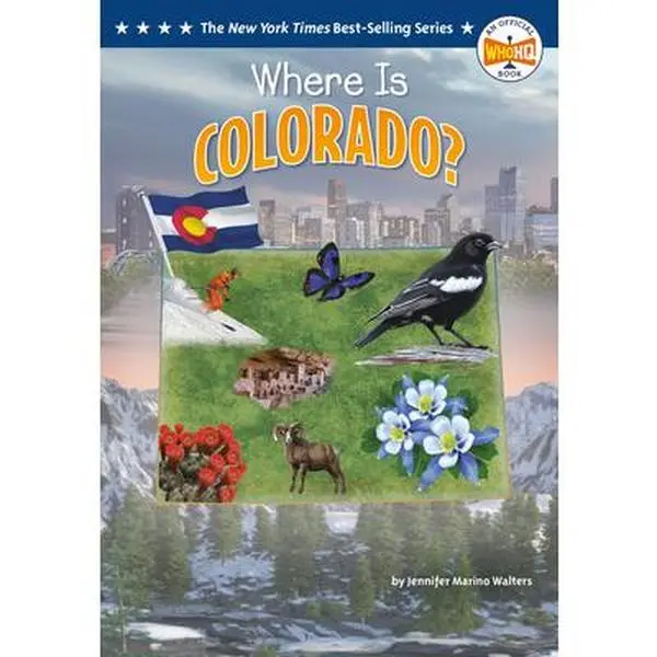 Where Is Colorado? - English 50 States Series Children's Humanities & Social Sciences Book by Jennifer Marino Walters, Paperback with Black-and-White Illustrations, Fact-Filled 'At a Glance' Section, Famous Landmarks