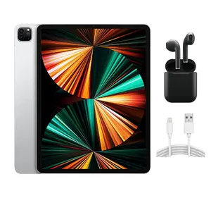 Refurbished Apple iPad Pro 12.9 (5th Gen) (WiFi + Cellular Unlocked) A2379-Excellent Condition with Wireless Earbuds & 1 Year Warranty