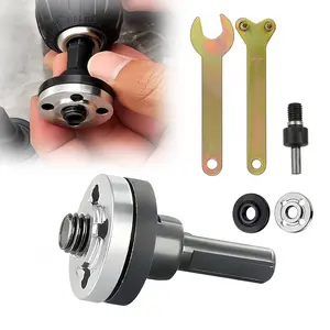 Angle Grinder Tool Accessories Set with 6mm and 10mm Shaft Adapters, Conversion Adapter Kit for Drills, Heavy Duty and Heavy Industrial Use