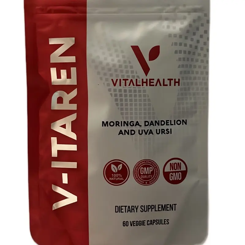 VITAREN VITAL HEALTH Dietary Supplement with Antioxidants for Liver, Digestive & Immune Health 60 Capsules Rich in Vitamins Minerals