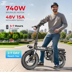 [TOOFLY]Affordable electric bike,High speed 48V 15Ah peak 740W 14-inch tires Foldable city Electric bike, electric bicycle for adults,urban electric bike,commuter e bike, long-lasting battery,bike accessories,greencommute,weekendride,cycle ball bike