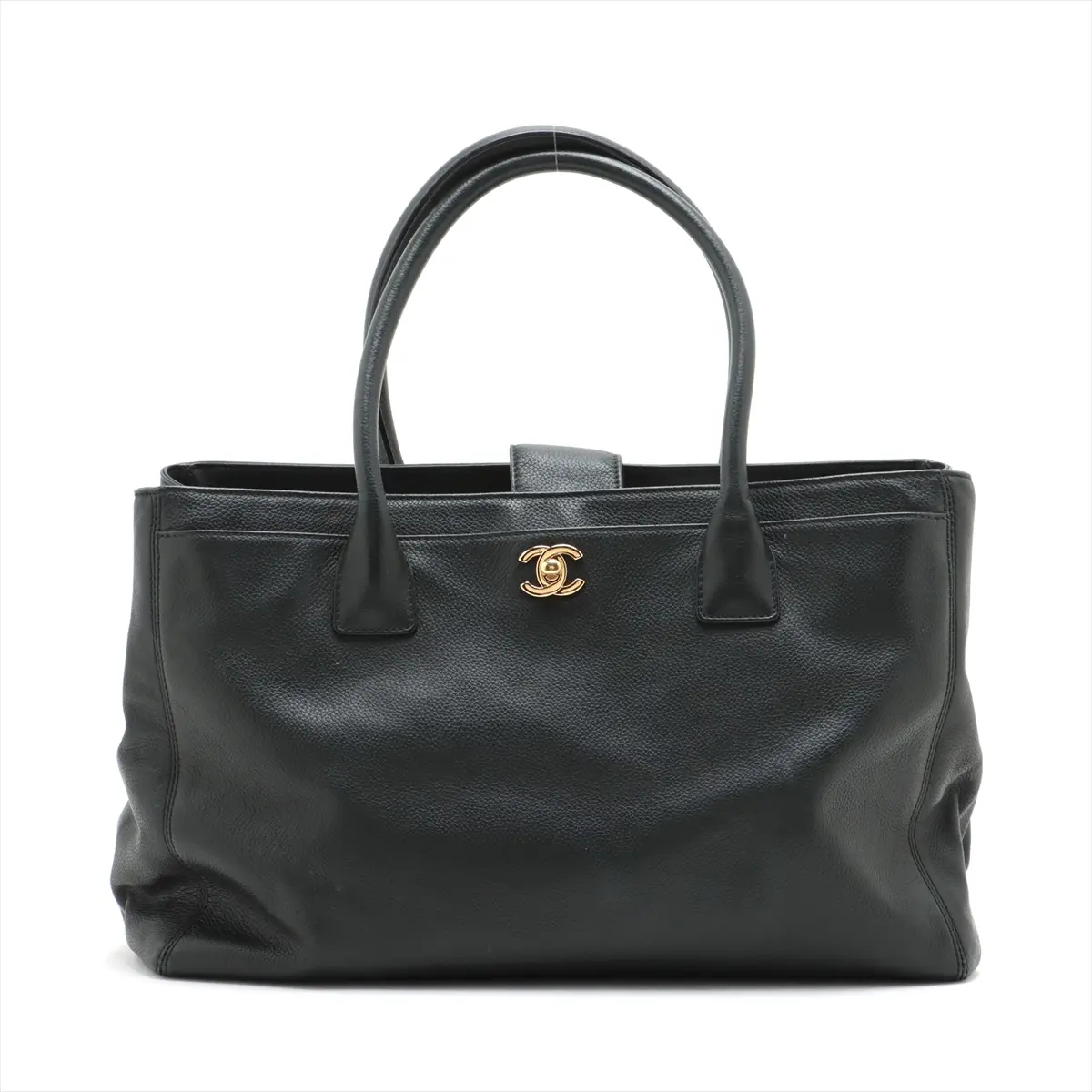 Pre-owned CHANEL Leather Tote Bags Executive Tote bag Black Gold Metal Fittings 17968098 #2486