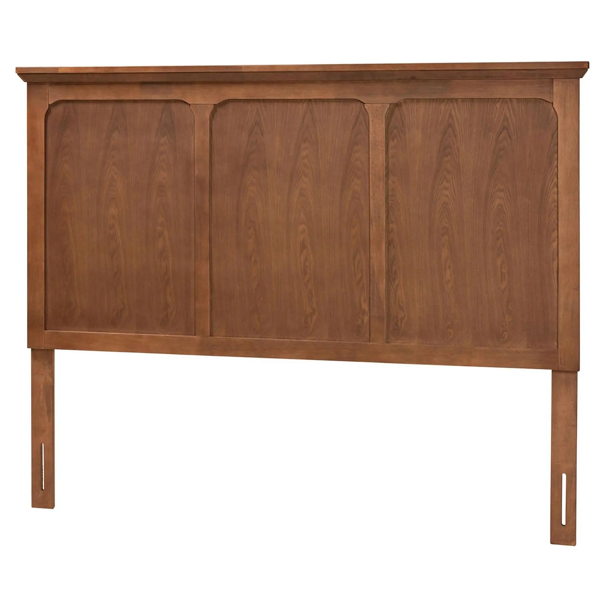 Baxton Studio Alarice Ash Walnut Wood Queen Headboard