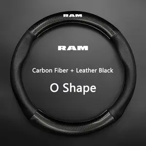 Car Steering Wheel Cover for Dodge Journey RAM 1500 Caliber Avenger Challenger Rt Charger 2009-2011, Non-Slip Auto Accessory
