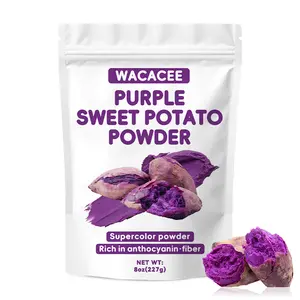WACACEE Pure Purple Yam Powder Bag — Natural anthocyanin meal replacement drink mix, no sucrose added, baking coloring fruit & vegetable powder