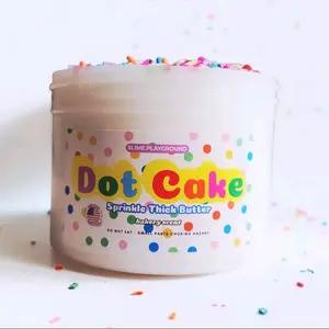 Dot Cake Butter Slime - 8 oz Jar - Non-Sticky - Sensory
