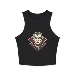 Vampire Gothic Crop Tank | Alt Girl Vampirecore Top