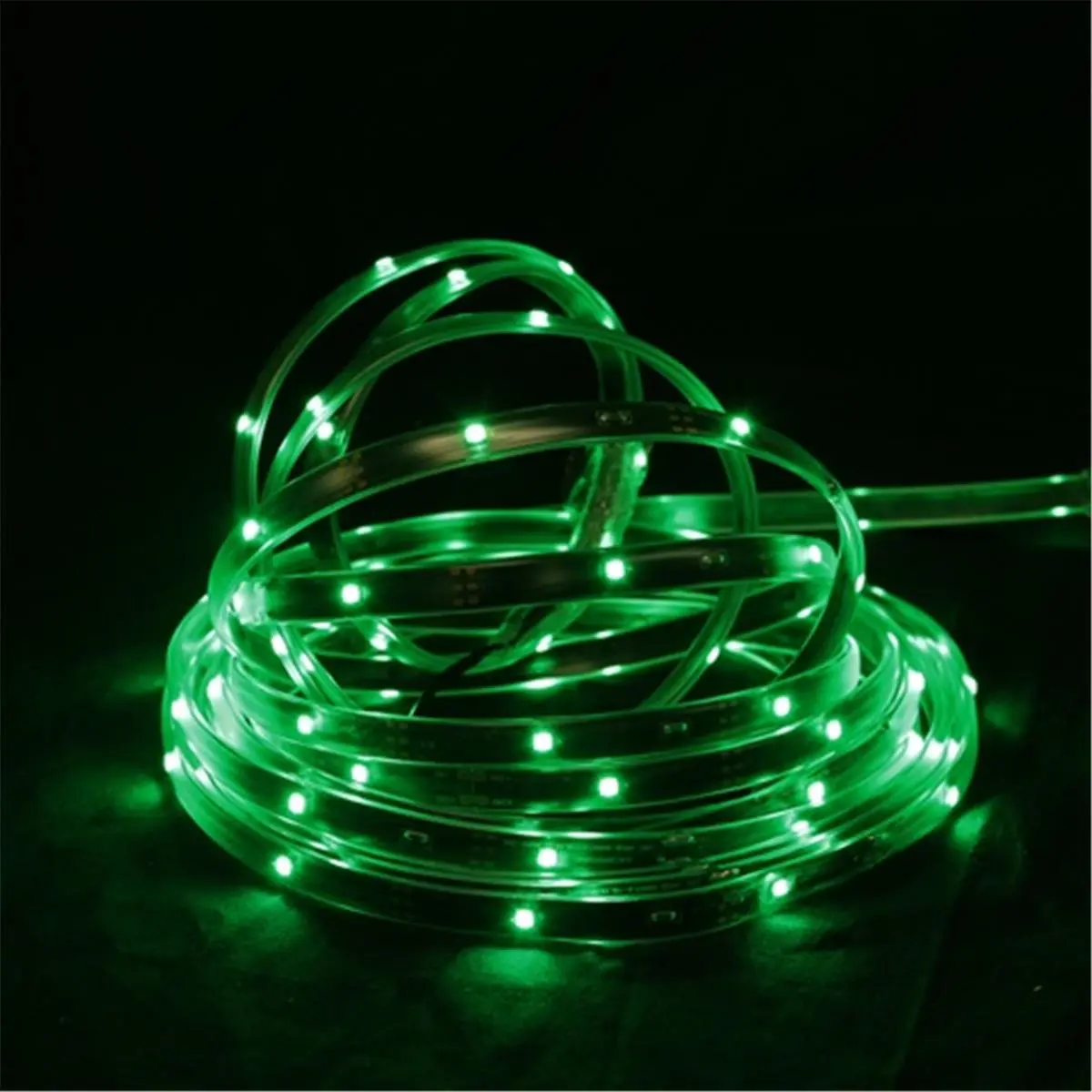 NorthLight 18 ft. Green LED Linear Tape Lights - Black Finish, 20.64 W, Cool to Touch, Indoor-Outdoor, Class 2 Power Supply, Interior Decorative Lights