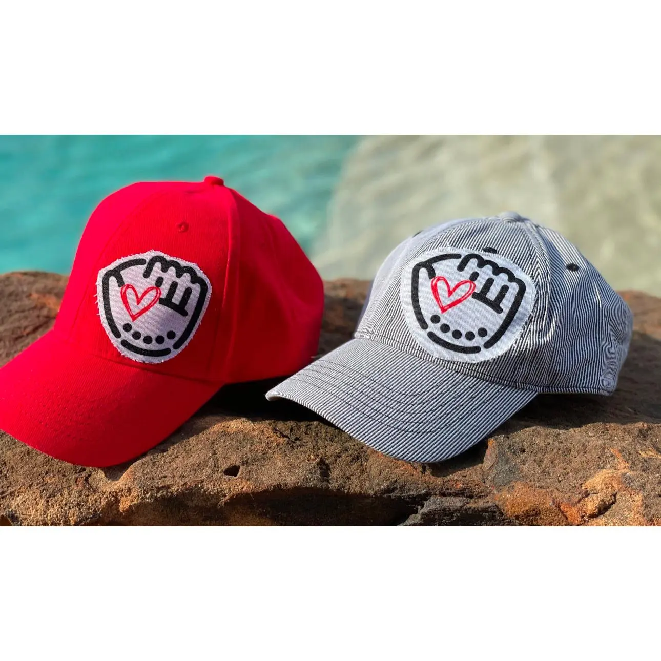 Women's Trendy Trucker Hat - Basic Cotton, Baseball & Softball Glove Print, Wrinkle-Free, Adjustable, One Size, No Iron-On Patch Hassle, Ideal for Bad Hair Days, Trucker Hat