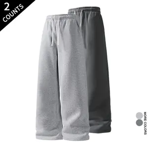 2-Pack Men's Elastic Waist Drawstring Sweatpants with Deep Pockets outdoorfun
