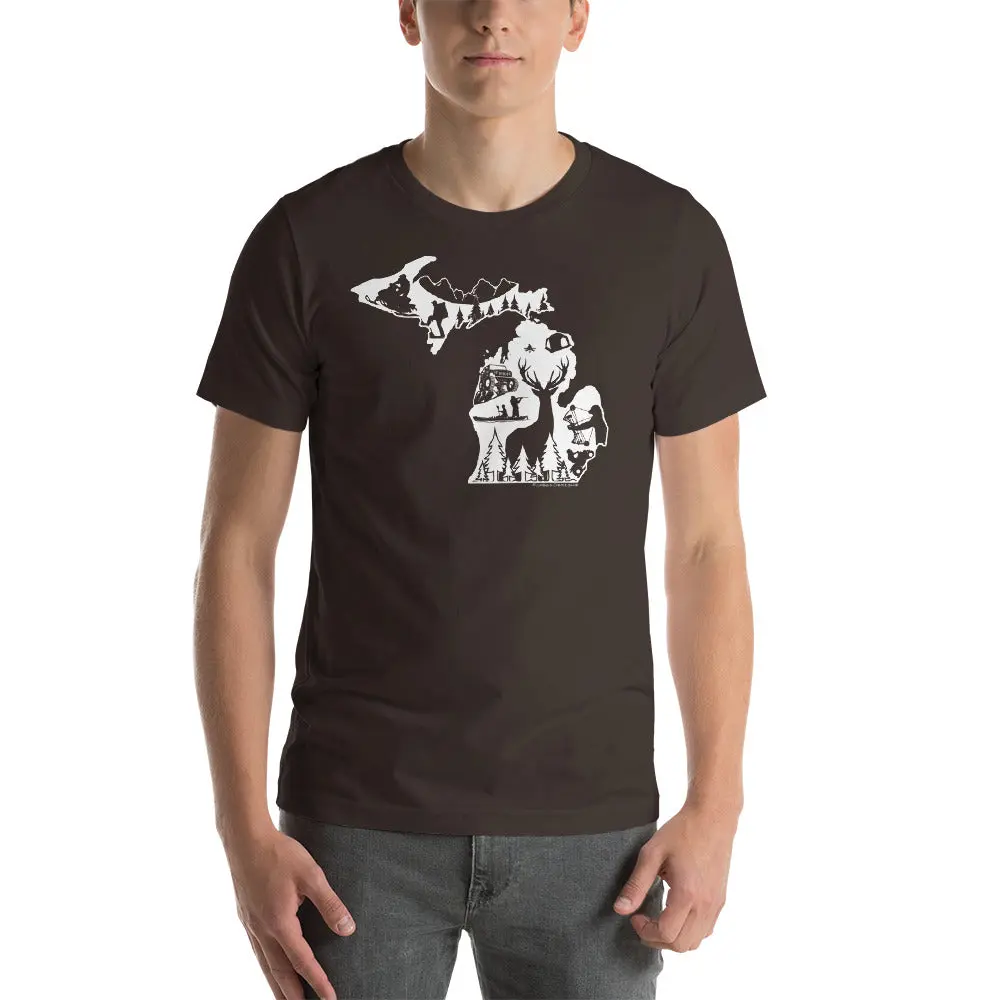 Outdoors Heathered T-Shirt (Unisex)