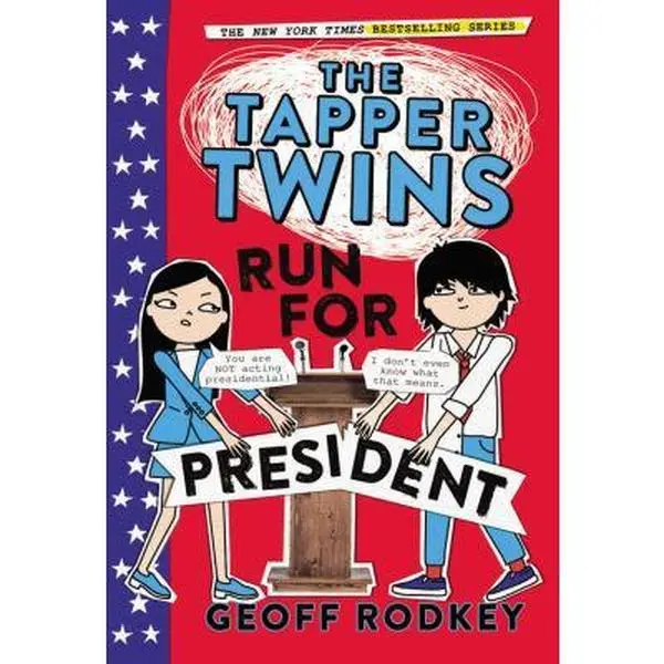 USED Book - The Tapper Twins Run for President by Rodkey, Geoff (Paperback) - english