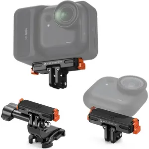 K&F CONCEPT Magnetic Quick Release Adapter Mount Compatible with Insta360 GO Ultra, Expansion Base Stand with 1/4 Screw Hole/Foldable Connector for Tripod, Selfie Stick, Action Camera Accessories