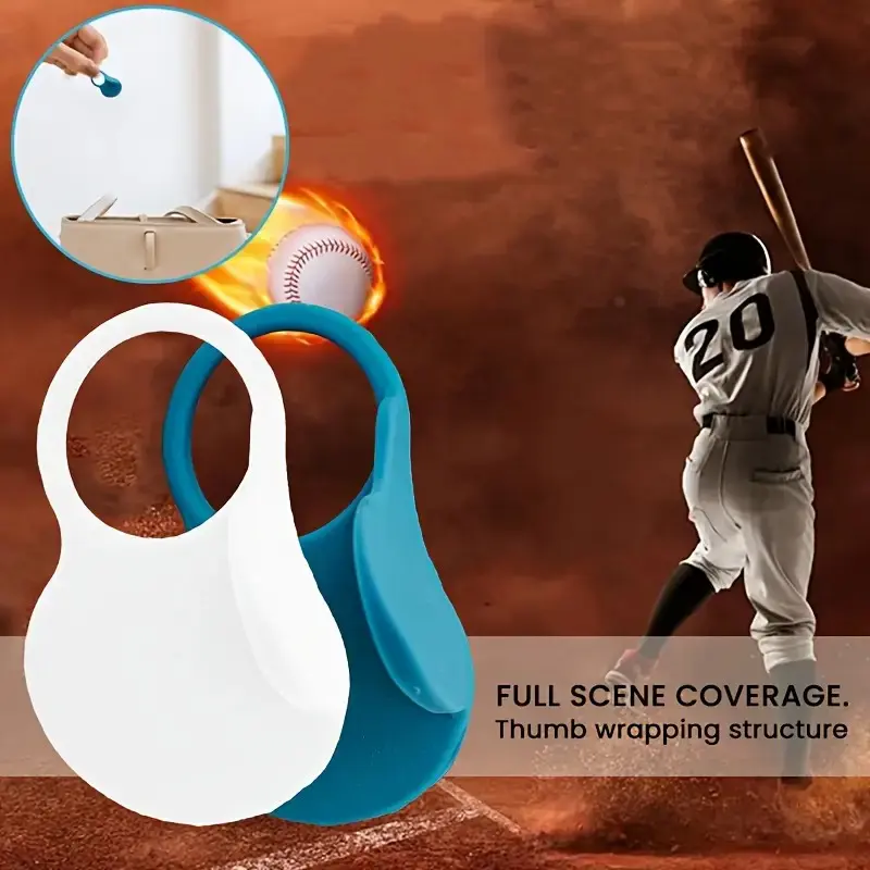 Anti-Slip Baseball Thumb Protector & Grip Enhancer, Training, Full Coverage Structure, Reduces Hand Pain, Hand Wash Only