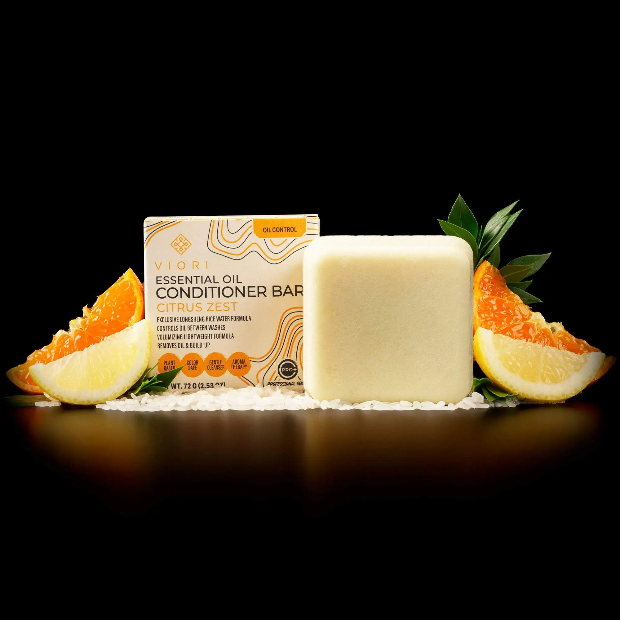 VIORI Beauty Conditioner Bar | Citrus Zest Scent | Essential Oil Collection