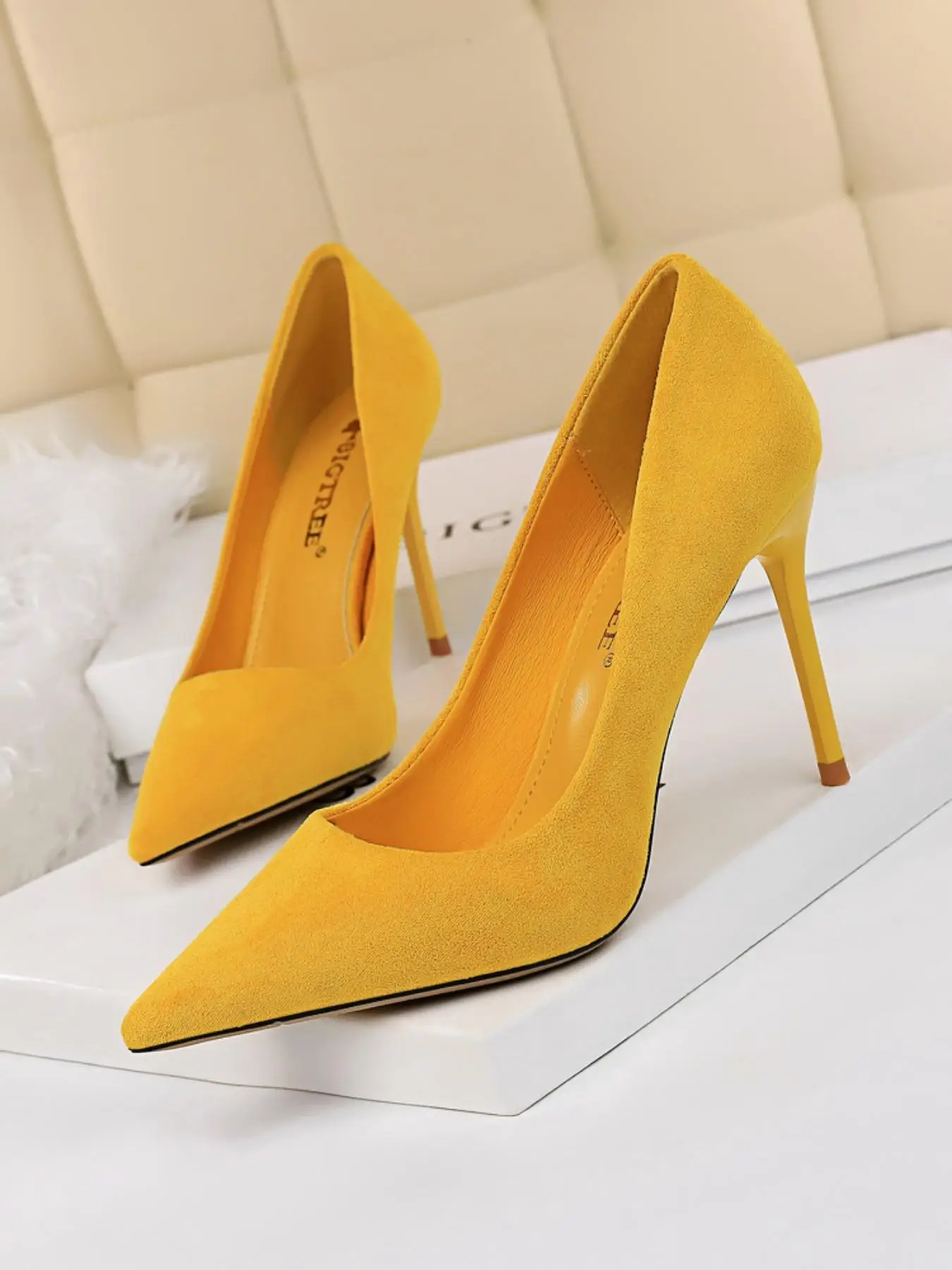 Women's Fashionable Minimalist Solid Color Stiletto Heels, Elegant Pointed Toe High Heels for Party, Daily Wear for Women & Girls