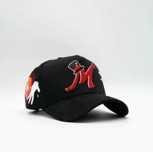 ThirtyOne Hats El Mago Red Edition Premium Embroidered Snapback Cap Unisex Adjustable Magic Series Streetwear Hat with Red & White Embroidery