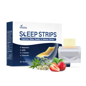 VivoNu Sleep Oral Dissolve Strips Plant-Based Night Calm Formula with Magnesium GABA L-Theanine & Chamomile Fast-Acting Strawberry Strips for Relaxation Stress Support Deep Rest & Bedtime Wellness mothersdaygift