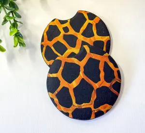 Leopard Print Car Coasters