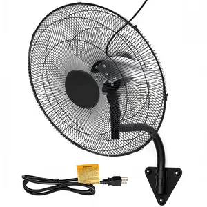 Industrial Wall-Mounted Oscillating Misting Fan - 7000 CFM High Velocity, IP44 Waterproof, 3-Speed Adjustable, Aluminum Blades for Warehouse, Workshop, Greenhouse and Outdoor Cooling