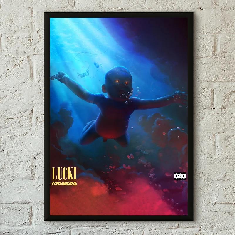 Lucki Rapper Retro Poster Canvas Painting Cafe Bar Room Modern Home Living Room Bedroom Wall Decoration Art