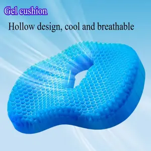 Gel U-Shaped Seat Cushion for Long Sitting, Comfortable Soft Gel Seat Cushion, Multifunctional Ergonomic Fit Chair Cushion