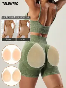 1 Pair of Silicone Butt Lift Pads, Two Thickness Options - Self-Adhesive Butt Enhancer Pads - Washable and Reusable, Enhances Curves, Comfortable and Adjustable Fake Butt Inserts, Silicone Leg Pads to Shape Legs