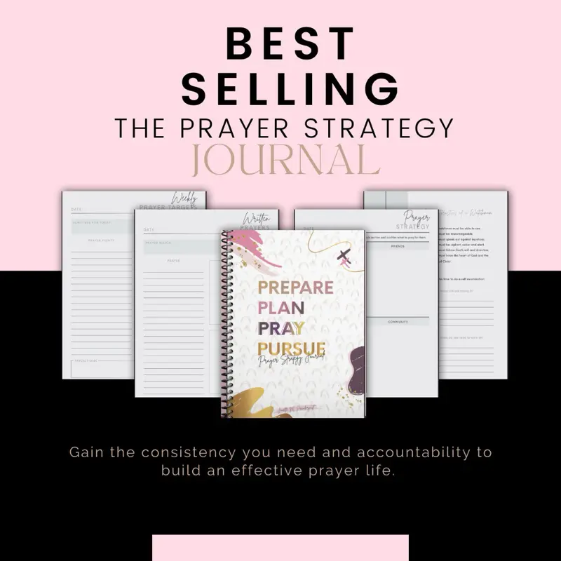 Prepare, Plan, Pray, Pursue Prayer Strategy Hardcover Devotional Notebook - Gift Workbook, Adult Reflection Journal (Religion & Social Sciences Book)