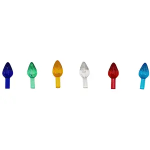 Creative Hobbies Ceramic Christmas Tree Replacement Lights, Small Twist Light Ornaments for 8" or Smaller Ceramic Trees, Multi Colors, 144 Piece Pack