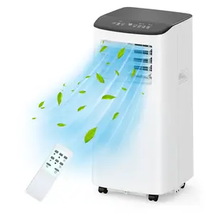 8,000 BTU AC, Dehumidifier & Fan 3-in-1 Portable Air Conditioner – 8,000 BTU AC, Dehumidifier & Fan – Remote, LED Display, 24H Timer, Auto Swing, Drainage-Free, Cools up to 350 Sq.Ft – For Home Office