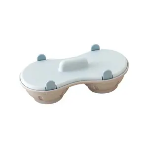 Double  Egg Poacher with Lid Microwave Steamer Plastic Egg Cooker