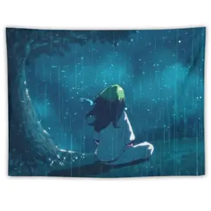 Music album poster tapestry Billie flag for living room bedroom wall hanging for friends pink gift 40x60 Inch