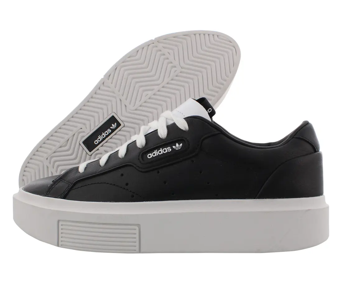 Adidas Women's Sleek Super Platform Sneaker, Casual Sports Shoes for Everyday Streetwear and Gym Training, Athletic, Casual Wear, Platform Sole, Casual Fit