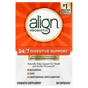 Align Probiotics 24/7 Digestive Support, Probiotic Supplement, 56 Capsules (10 per Capsule)
