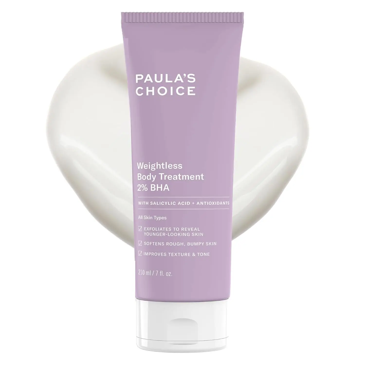 Paula's Choice Weightless Body Treatment 2% BHA Salicylic Acid | Chamomile Lotion Exfoliant & Body Moisturizer for Keratosis Pilaris (KP) Prone Skin & Clogged Pores, Fragrance-Free