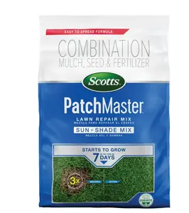 Scotts PatchMaster Lawn Repair Mix Sun + Shade Mix, 10 lbs.