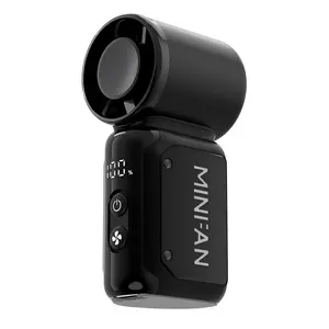 Portable Handheld Mini Fan, 5-Speed Small Travel Personal Fan, Rechargeable Turbo Fan for Camping and Vacations, Gifts for Women and Men, High Velocity Fan