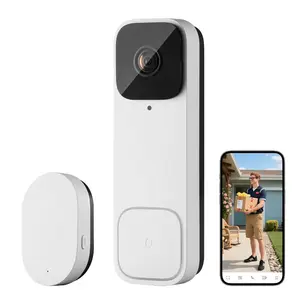 VEVOR Video Doorbell, 2K Wireless Camera Ring Doorbell Works with 170 Ultra - Wide View, 2 - Way Audio, Motion Detection Night Vision, Supports Alexei Google, Cloud Storage, Battery/Wired PoweredVEVOR Super Brand Day
