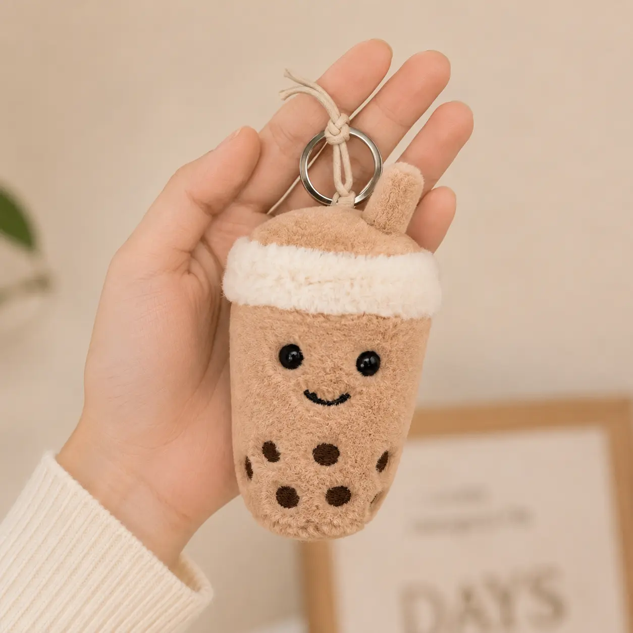Jellycat Bubble Tea Bag Charm – Cute Boba Plush Keychain & Mini Gift